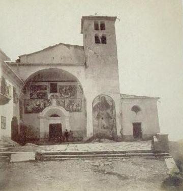 L'antica facciata del Santuario di S.Chiaffredo sino al 1902